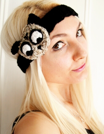 Adult Fawn Pug Headband