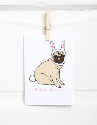 Easter Puggy Cards