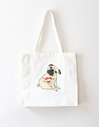 Pug Mum Tote Bag