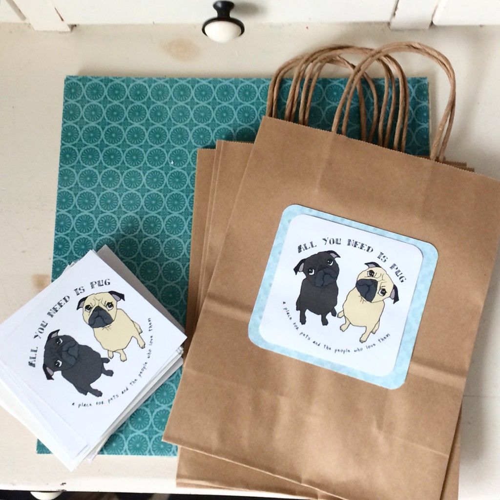 All You Need is Pug Shopper Bags