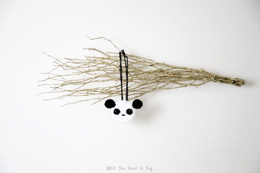 Handmade Panda Ornament